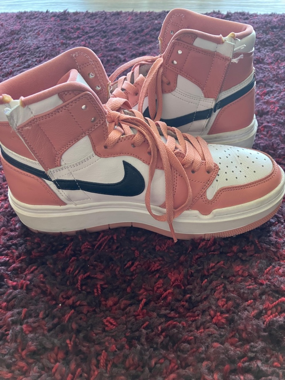 Nike Air Jordan 1 Elevate High "Red Stardust / Black / White women sneakers